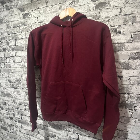 EUC Hanes Eco Smart Women's Burgundy Hoodie Size Small - Picture 2 of 10
